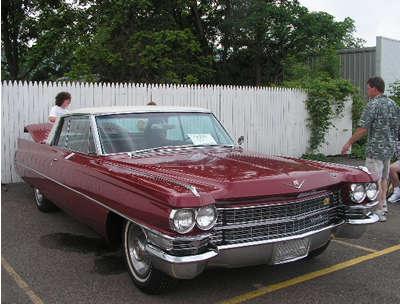 Frank Napkora's 1963 Cadillac Coupe Deville with a beautiful red finish